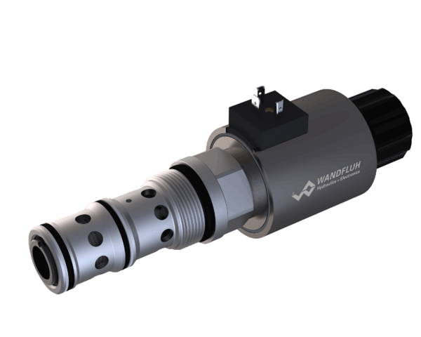 Proportional valves Prop. 3-way flow control cartridge (slip-on-coil) QDPPM42_160_W