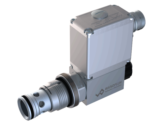 Valves proportionnelles Limiteur de pression proportionnel en cartouche piloté (bobine à insérer, électronique intégrée) BVPPM33_ME
