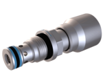 Valves de commutation Etrangleur avec clapet anti-retour en cartouche inoxydable DR_PM18_K9